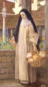 Guinevere - 'Before the Coming of the Sinful Queen' - Tennyson by Eleanor Fortescue-Brickdale