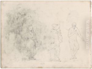 Drie figuren by James Ensor