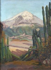 A View Of Popocatepetl Volcano, Mexico