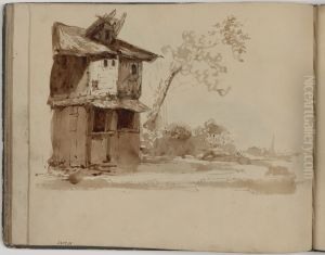 Huis met bomen by James Ensor