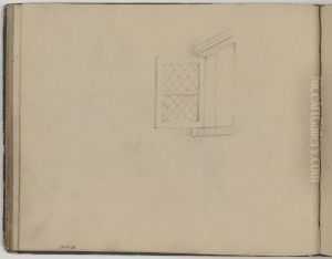 Openstaand raam met loodglas by James Ensor