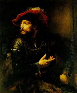 Portrait of an Officer in a Red Beret Portrait of an Officer in a Red Beret