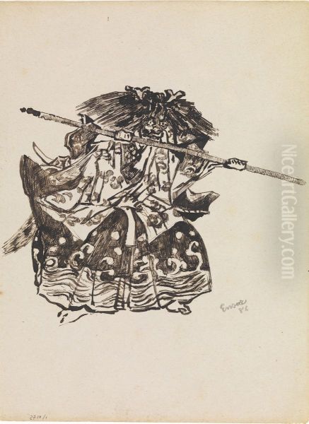 Chinoiserie, een demon - view 1