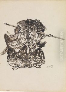 Chinoiserie, een demon by James Ensor