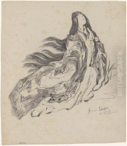 Chinoiserie, een vrouw by James Ensor