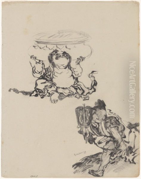 Chinoiserie, twee figuren - view 1