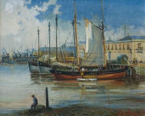 Fragatas En El Muelle by Roberto Castellanos Mane