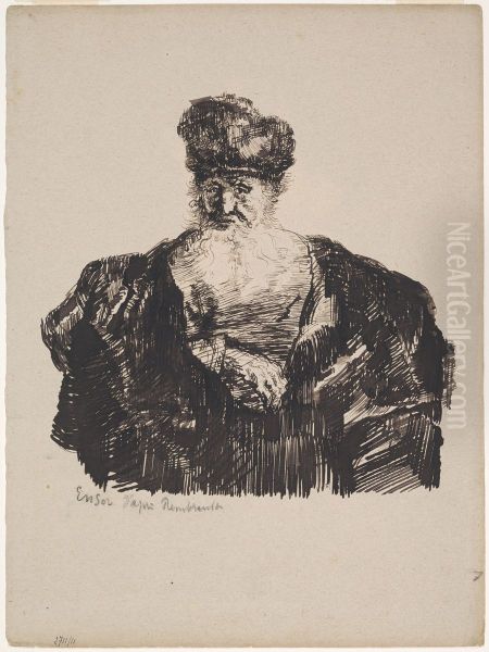 Old Man with Flowing Beard - view 1