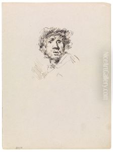 Rembrandt's Self Portrait by James Ensor