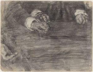 Regentessen van het Oudemannenhuis in Haarlem. Twee paar handen by James Ensor