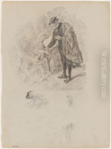 De zieke vrouw by James Ensor