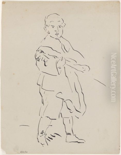 Jongen met zwaard - view 1