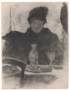 The absinthe drinker by James Ensor