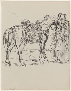 Arabische ruiter en paard by James Ensor