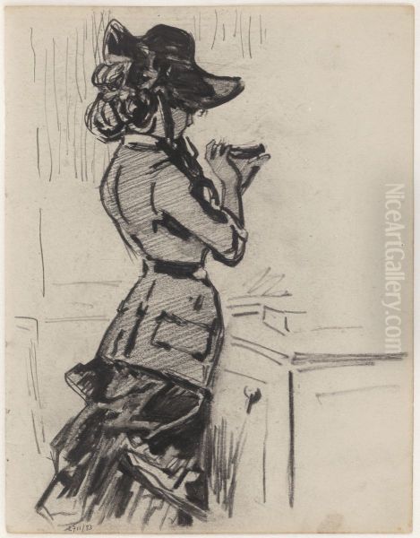 Vrouw in profiel gezien - view 1
