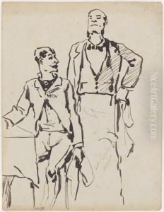 Heer en kelner by James Ensor