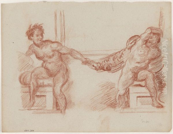 Two Nude Figures - view 1