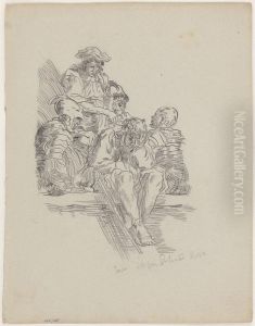 Kopie naar Salvator Rosa by James Ensor