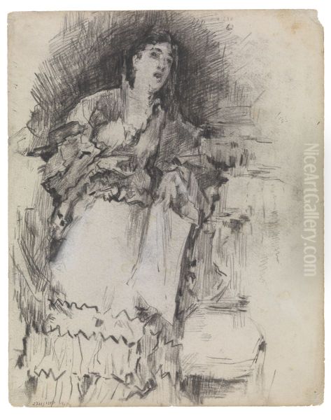 Lady Singing - view 1