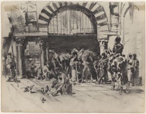 Circassische ruiters by James Ensor
