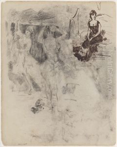 Twee danseressen by James Ensor