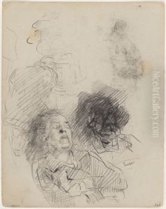 Slapende vrouw by James Ensor