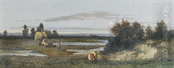 Landschaft Mit Schilfsammlern. - view 1