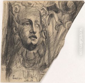 Ornament - kop by James Ensor