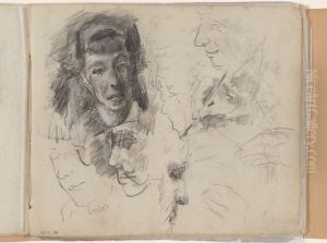 Studie van handen en hoofden by James Ensor
