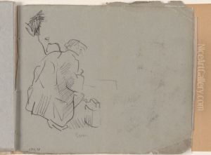 Gehurkte man met petroleumbus by James Ensor