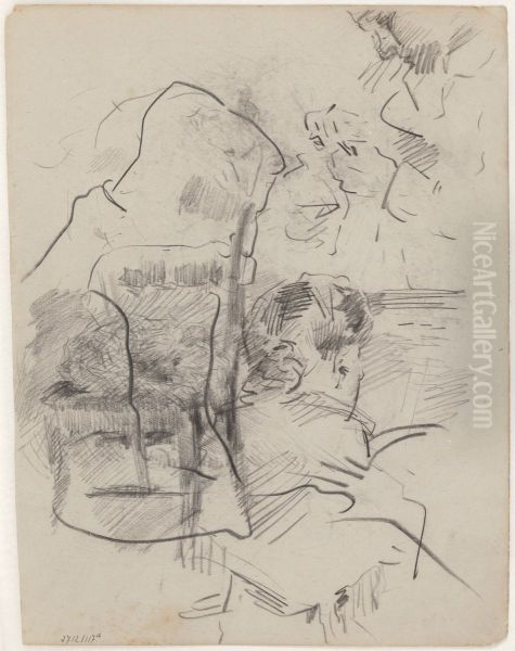 Vrouw aan klavier en Alfred William Finch - view 1