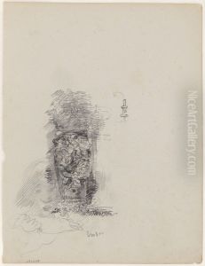 Vaas met bloemornamenten by James Ensor
