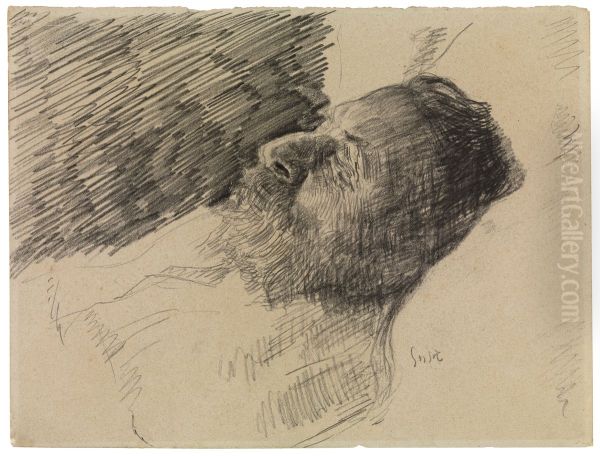 The artist's father in death - view 1