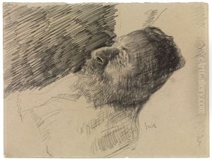 The artist's father in death by James Ensor