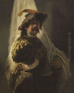 The standard-bearer by Rembrandt