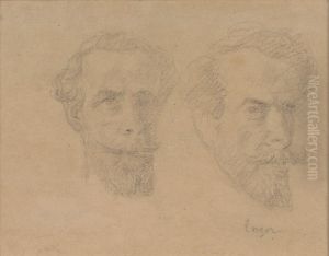 Double Self Portrait by James Ensor