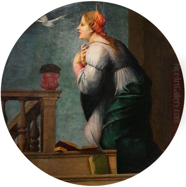 Mary from the Annunciation pair. - view 1