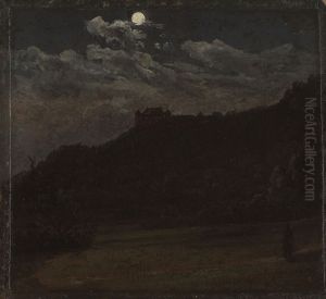 Schloss Siebeneichen near Meissen by Johan Wilhelm Ludwig Dahl