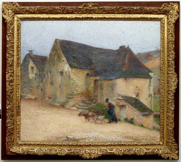 Chevriere devant une vieille maison a Labastide - view 1