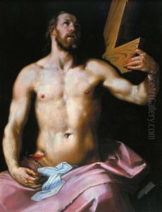 Christ holding the Cross and a Chalice by Cornelis van Haarlem