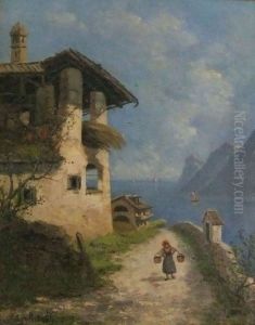 Water bearer at Lake Garda