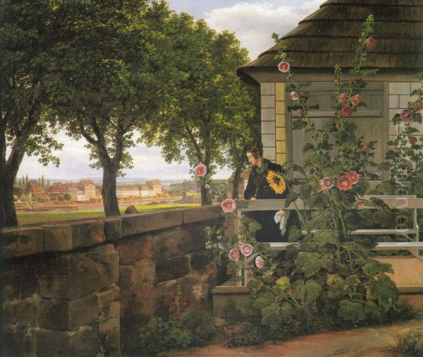 Julie Vogel in her Garden in Dresden - view 1