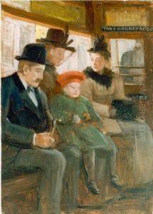 Passagiers in de tram by Anna Gildemeester