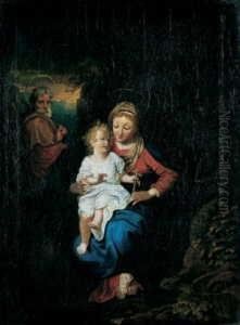 Verso Signiert: Pinx. Castelli. by Anton Louis Gottlob Castelli