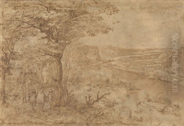 Landschap met pelgrims - view 1
