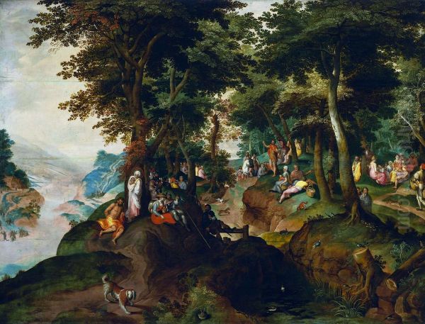 Landscape with St. John preaching. - view 1