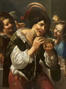 Man eating lentil (Georges prompt \'a la soupe) Man eating lentil (Georges prompt \'a la soupe)