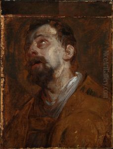 Study of the head of St. Hubertus (?) by Sir Anthony Van Dyck