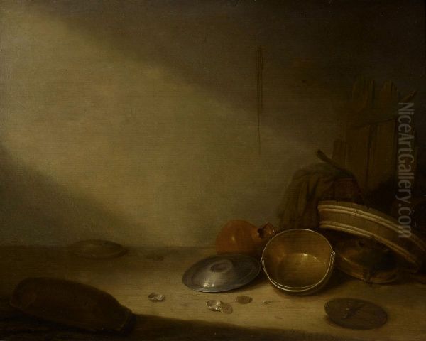 Barn interior with utensils - view 1