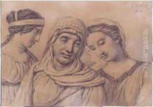 Drie vrouwen by Jacques-Louis David